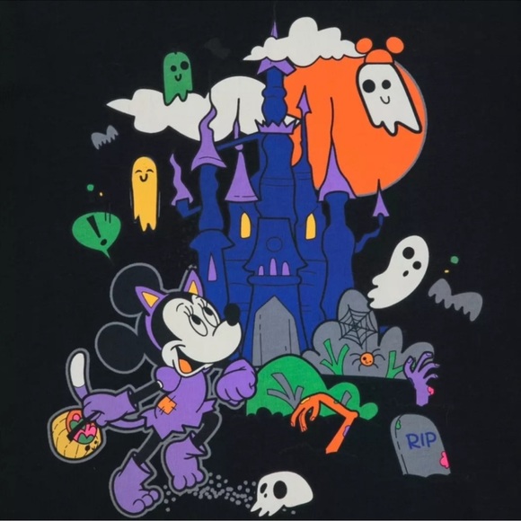 NEW Disney Mickey Mouse and Friends Halloween Pajama Set - Adult Size Large - Picture 4 of 7